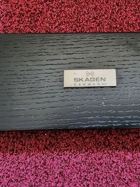 Skagen Denmark Stainless Chopsticks In Black Wood Box